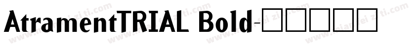 AtramentTRIAL Bold字体转换